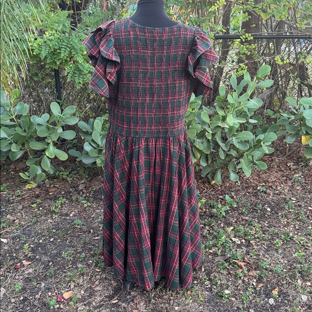 Ivy City Co Hattie Dress in Evergreen Plaid, size 3X - Picture 8 of 8